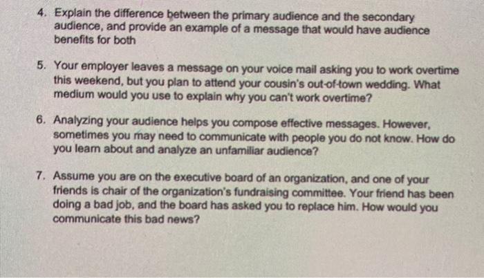 4. Explain the difference between the primary