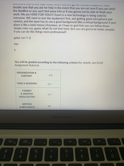Question 1 (20 points) Revise the poorly written
