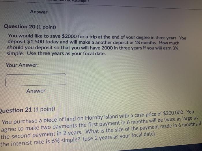 cipu Answer Question 20 (1 point) You would like