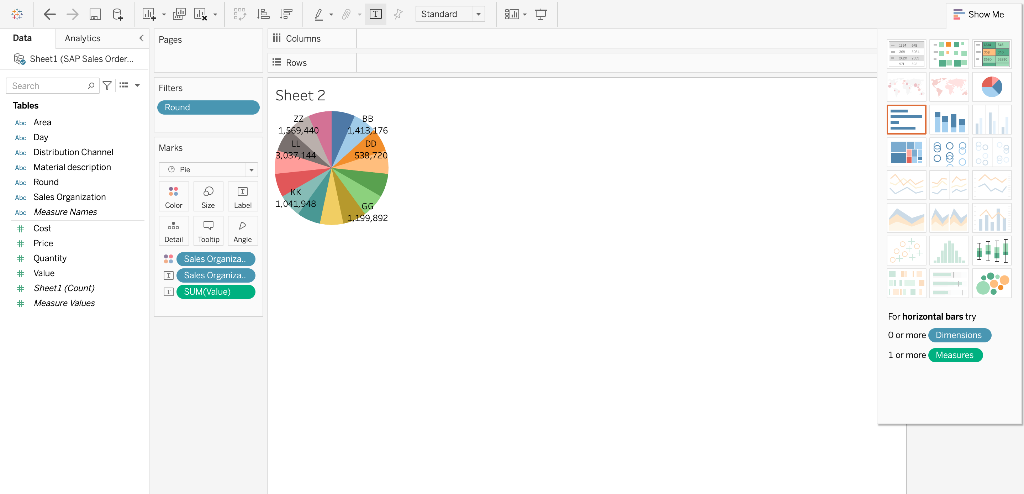 TABLEAU PROJECT I need help in question #2: