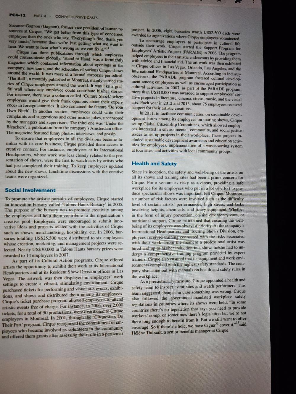 please answer question 2 "The artists who come to