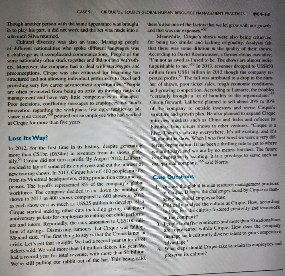 please answer question 2 "The artists who come to