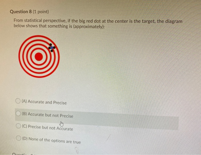 Question 8 (1 point) From statistical