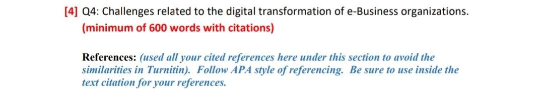 [4] Q4: Challenges related to the digital