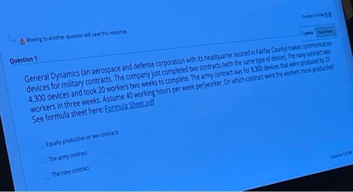 A Moving to another question will save this