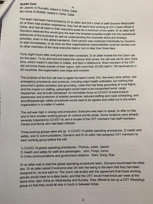 Doha International Airways maintains global