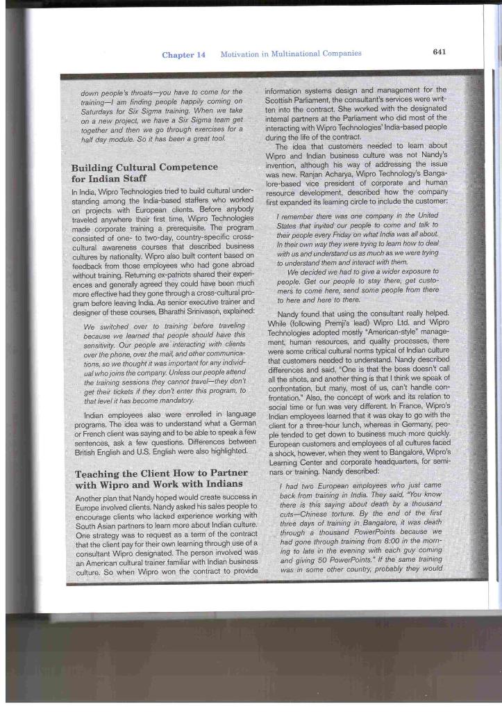 Chapter 14 Motivation in Multinational Companies