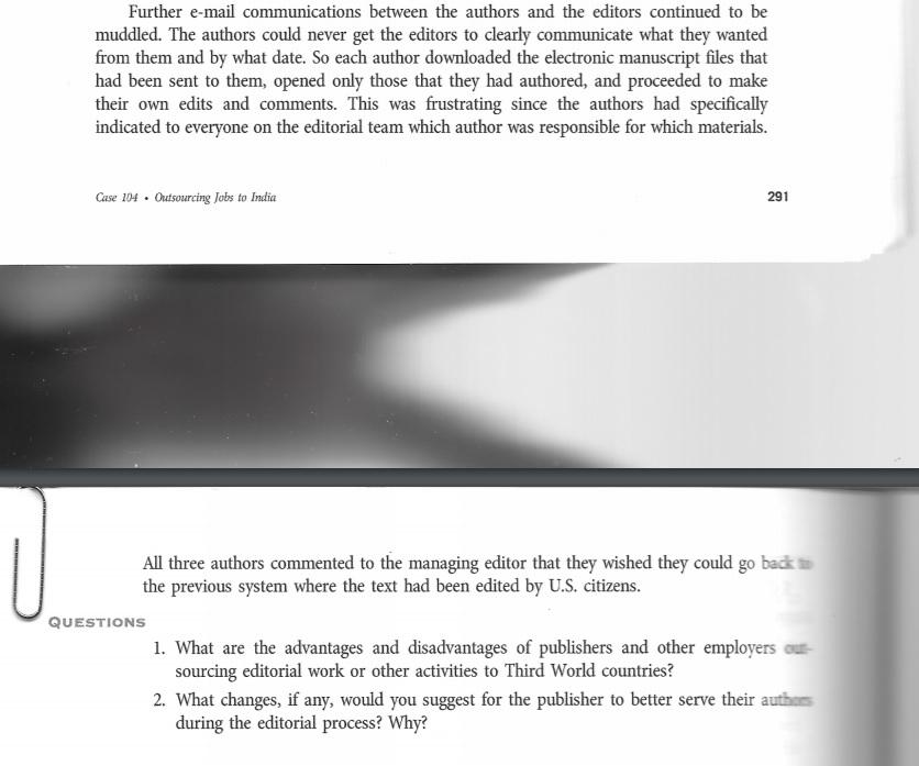 GIVEN THIS CASE STUDY: PLEASE IDENTIFY: a brief