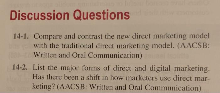 Discussion Questions 14-1. Compare and contrast