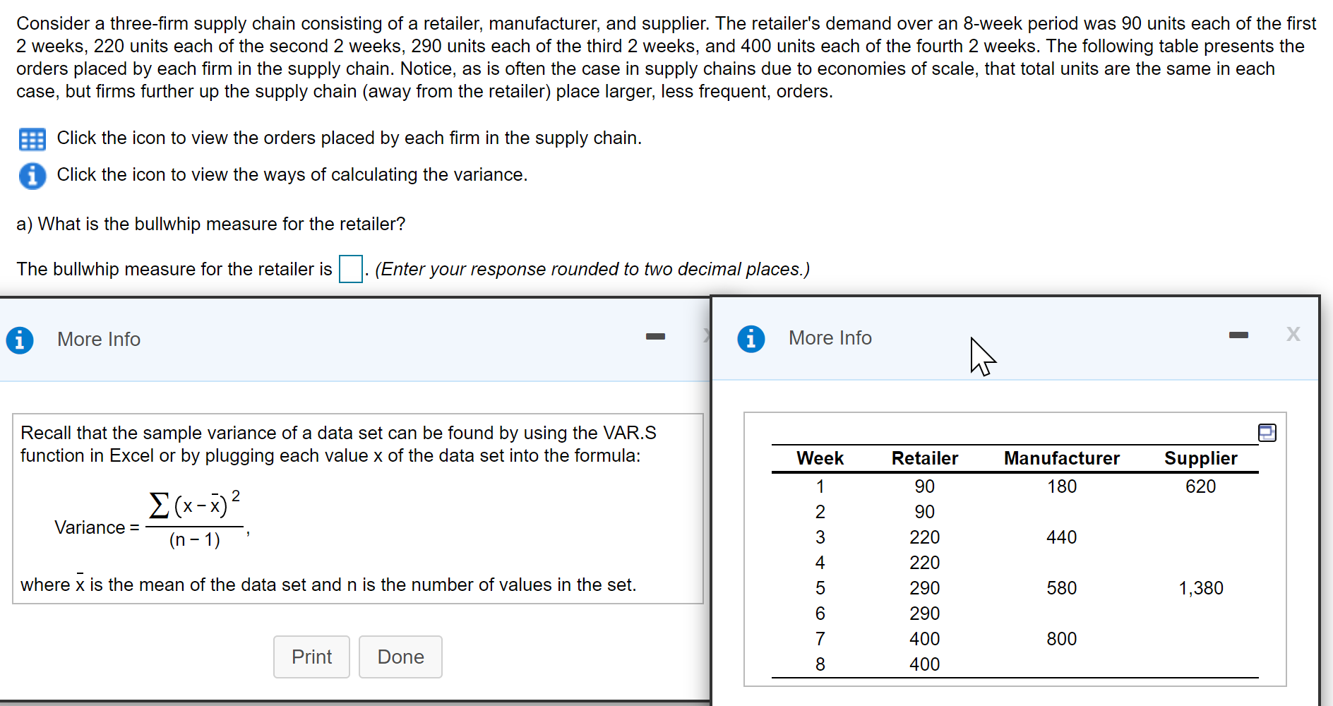 Consider a three-firm supply chain consisting of