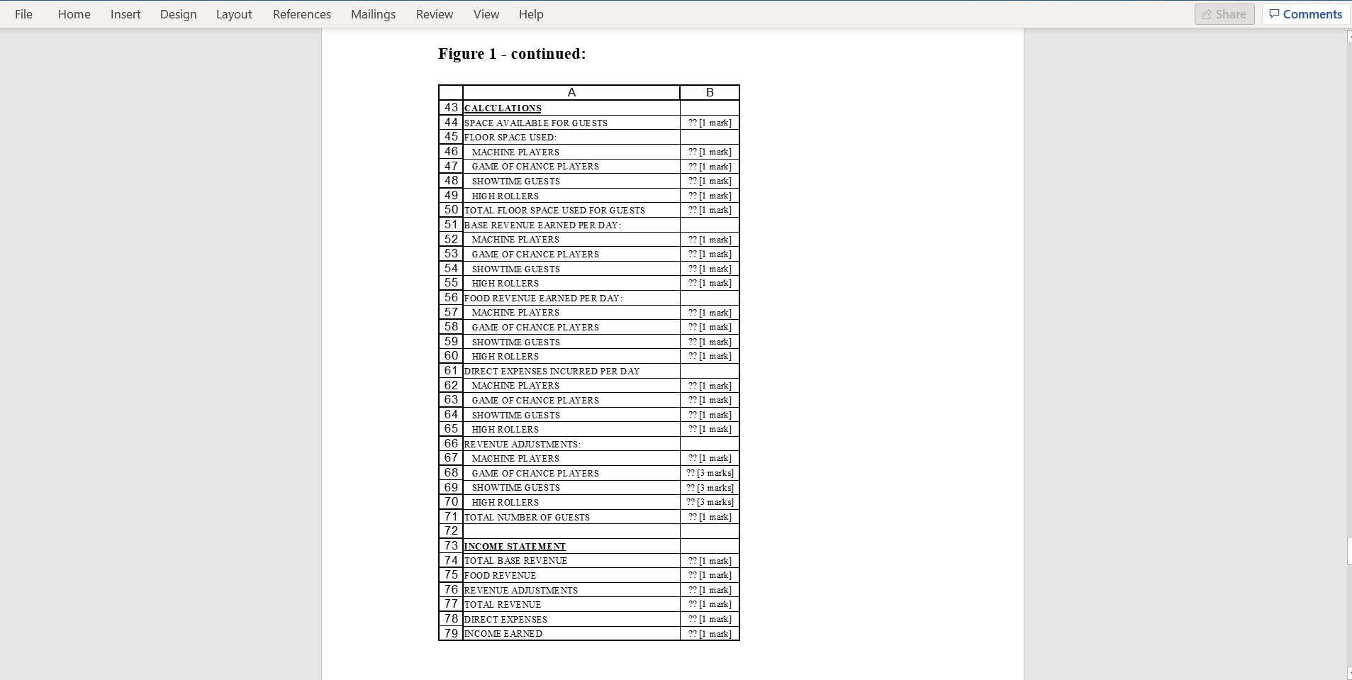 Section B (40 marks) Write the Excel formula for