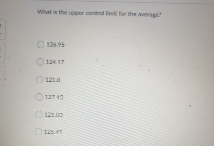 Question 1 (2 points) You use average and range