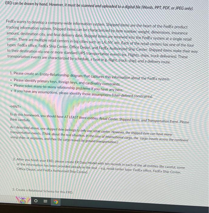 Please answer number 2 FedEx wants to develop a