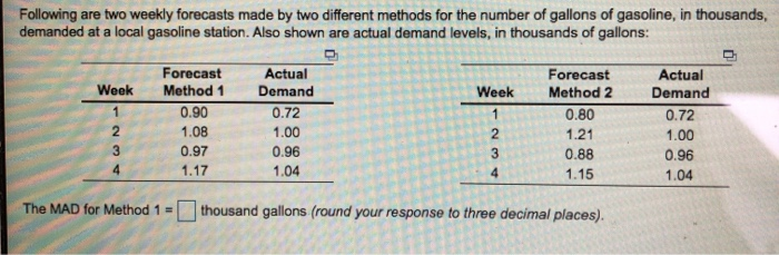 A) find the MAD for method 1 B) find the mean