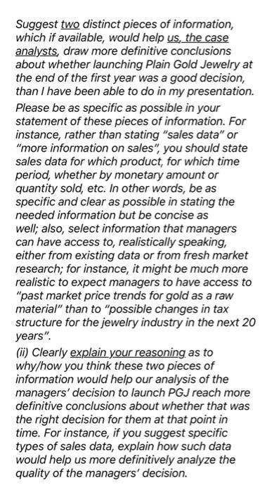 i need help with elaborating on my answer.