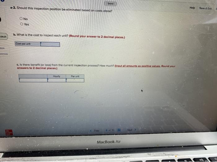 Help Save A company currently using an inspection