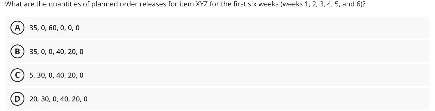 Question 5 0.45 Points Use the following