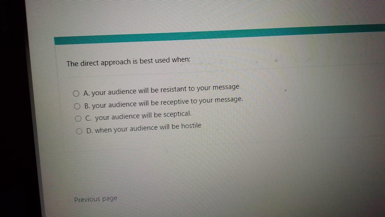 Your company's image can be projected by: A.