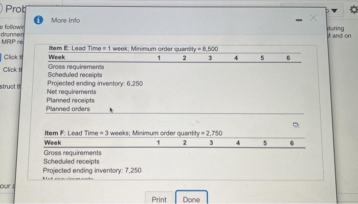 i need help finding the gross requirements,