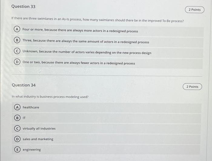Question 23 8 Points Information systems should