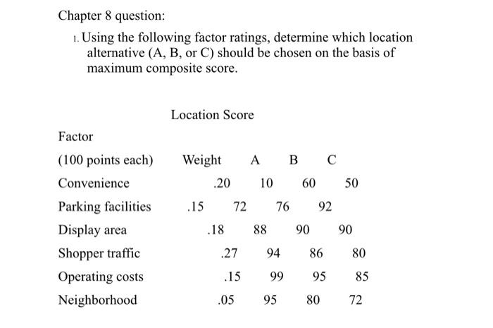 Q1- Please show equation used and work. Chapter 8