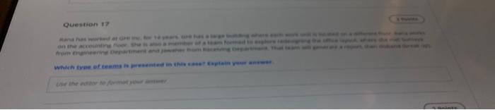Question 17 Question 17