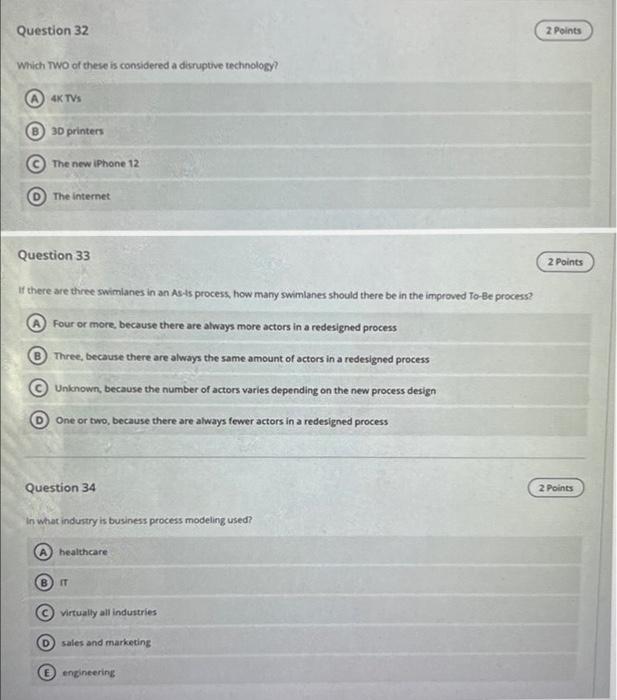 Question 26 2 Points Organizations try to make
