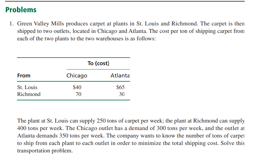 Please provide a step-by-step solution in excel