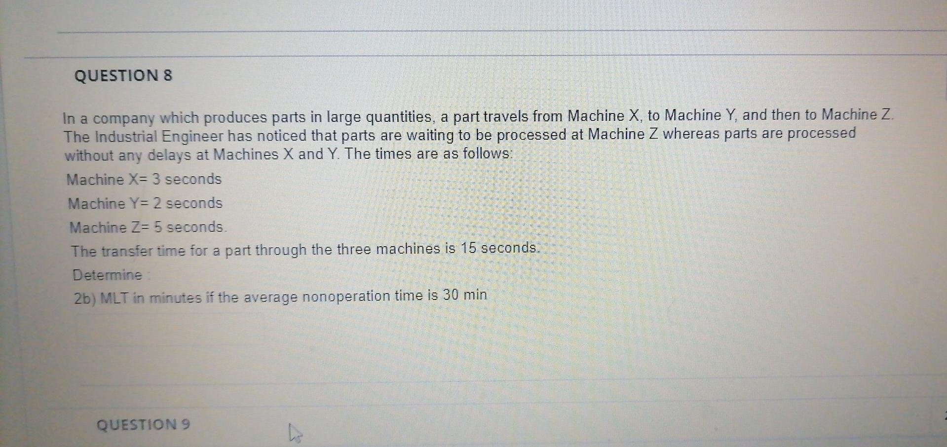 QUESTION 1 2 points Save A company manufactures
