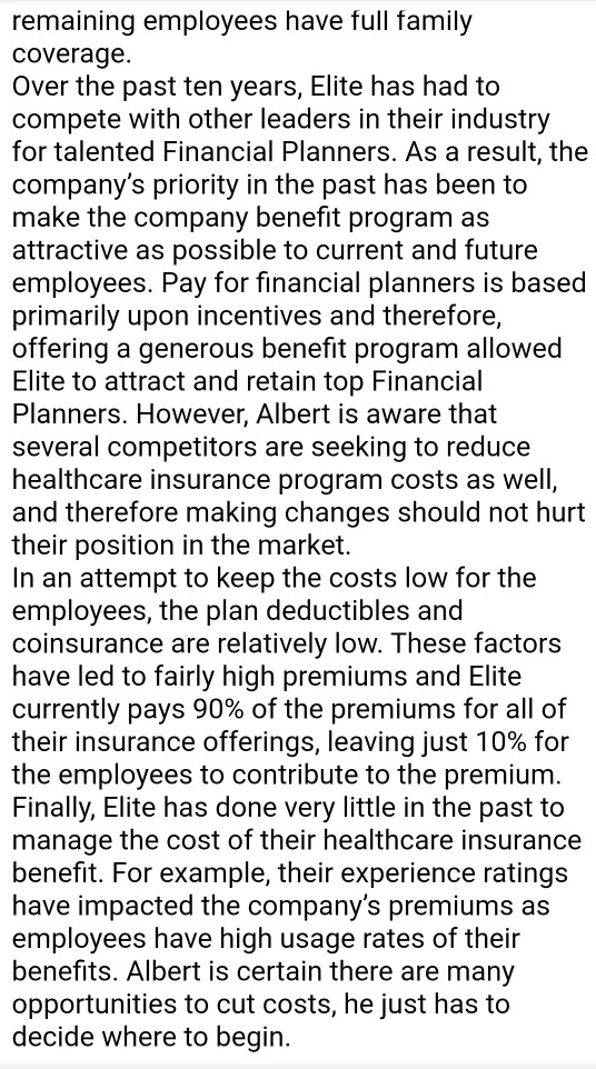 Read the following case study and provide a