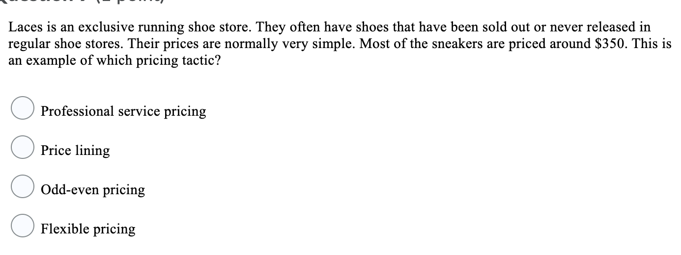 Laces is an exclusive running shoe store. They