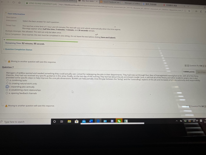 Remaining Time: 1 hour, 09 minutes, 45 seconds.