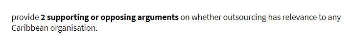 provide 2 supporting or opposing arguments on