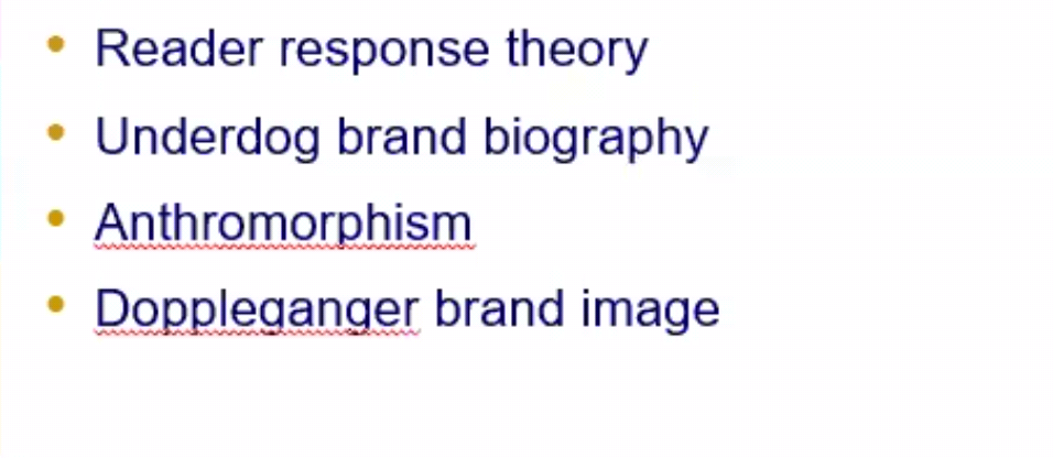 I need one example for each of these brand