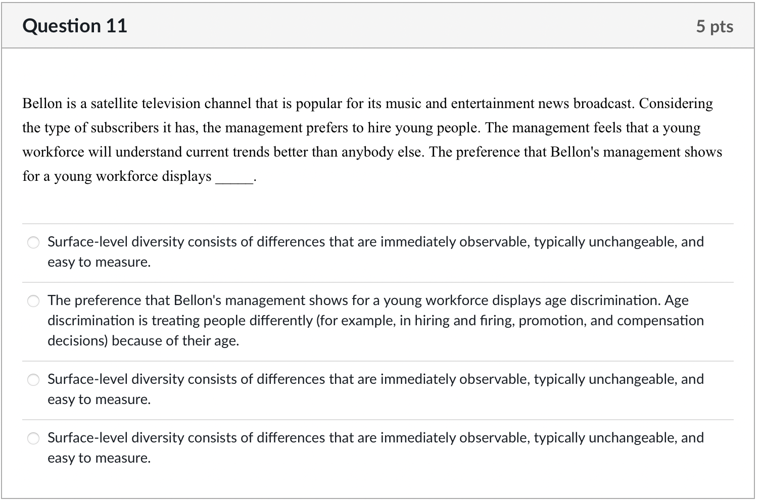 Question 11 5 pts Bellon is a satellite