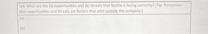 Q3) In the late 2000 s, Blockbuster struggled and
