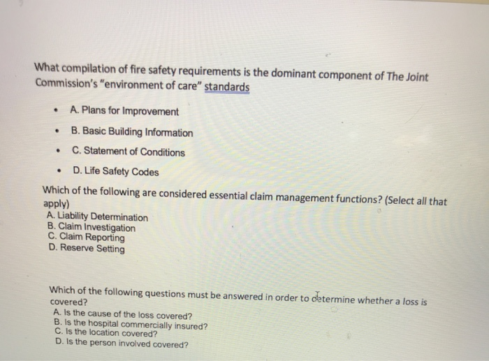 What compilation of fire safety requirements is
