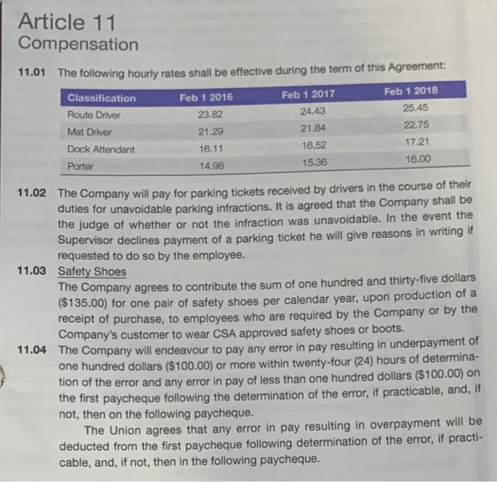 Information: Question: Appendix C . . Contract