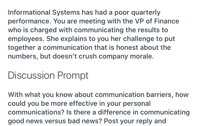 Informational Systems has had a poor quarterly