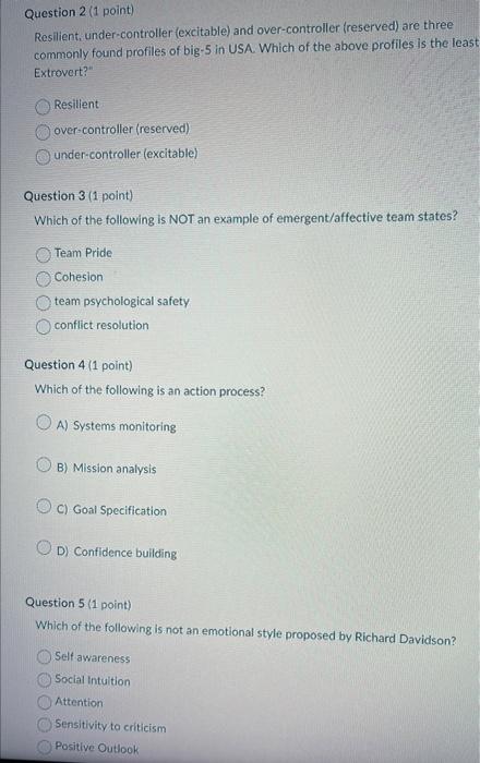 Resilient, under-controller (excitable) and