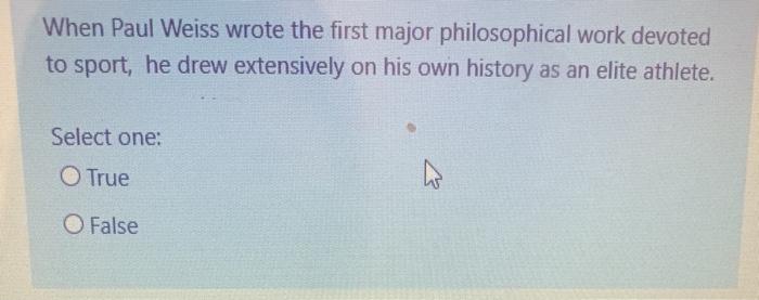 When Paul Weiss wrote the first major