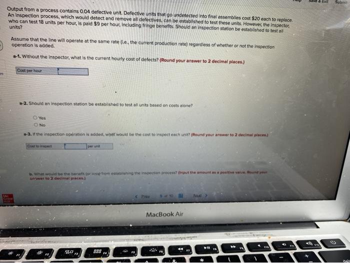 ER Submit Output from a process contains 0.04