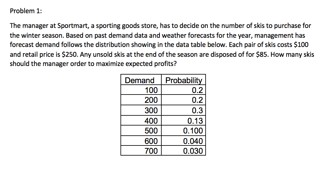 Use the problem on top to finish the excel file