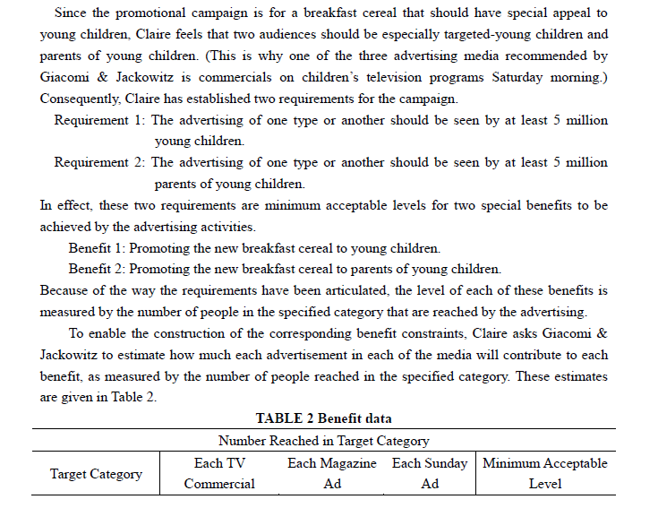 It's Operational Reseach report, please read both