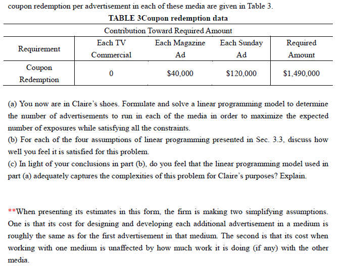 It's Operational Reseach report, please read both