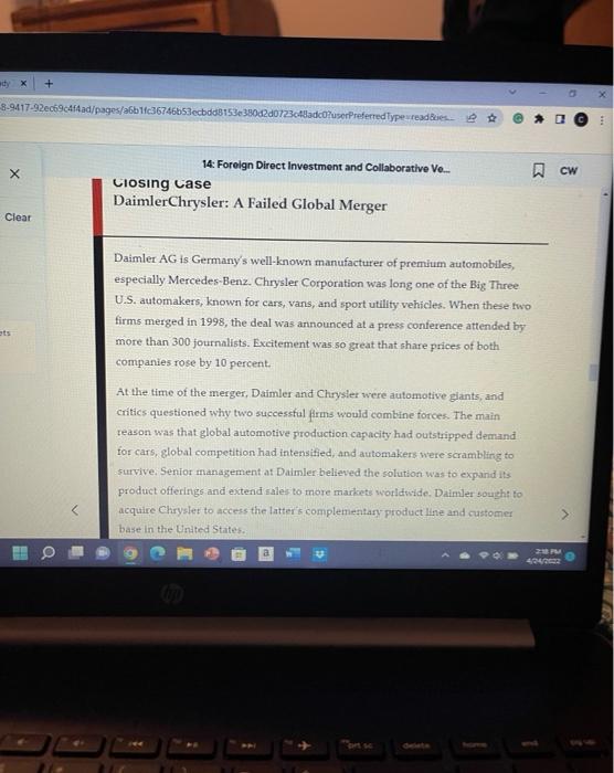 In broad terms, what were each of Chrysler's and