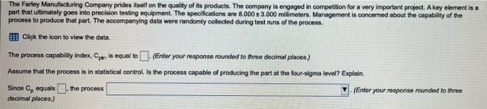 The Farley Manufacturing Company prides itself on