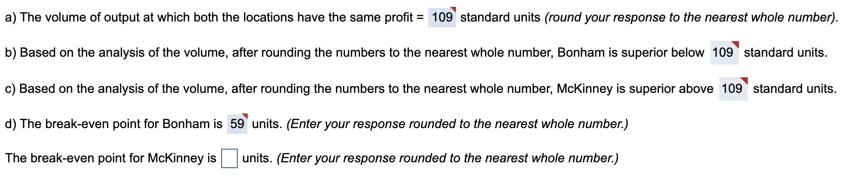 ANSWER ALL PARTS WITH NEW NUMBERS Peggy Lane