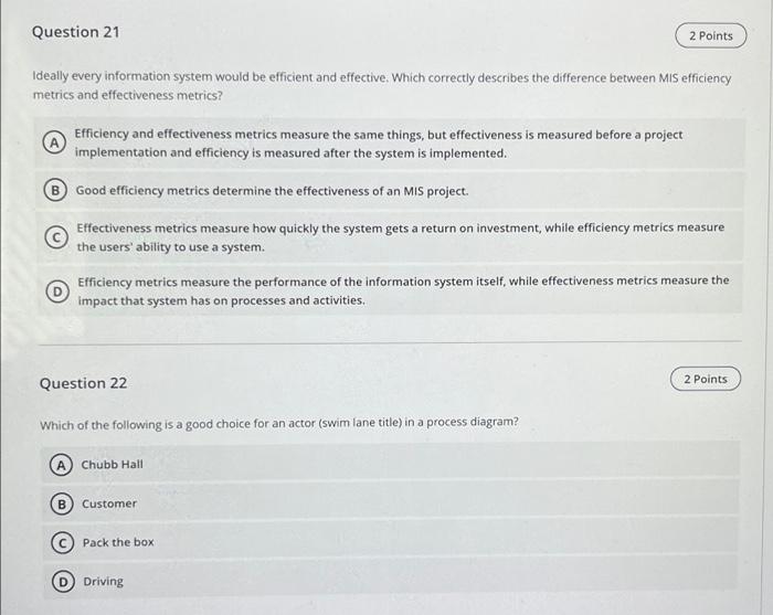 Question 13 2 Points Information Security plans