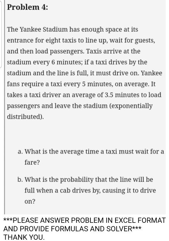 Problem 4: The Yankee Stadium has enough space at